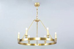 PP-651 Patinas lighting Los Angeles латунная люстра-кольцо со свечами диаметром 70 см