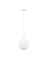 Opal Glass & White Metal LED E27 1x12 Watt 100-240 Volt IP20 Bulb Excluded D: 30 H: 130 cm