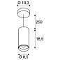 1004248 SLV NUMINOS® M PD TRIAC светильник подвесной 20Вт с LED 2700K, 1885лм, 60°, белый/черный