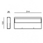 CA038DWHMDI Linea Light Regolo Mono Emission 30W LED линейное бра белый — фото 3