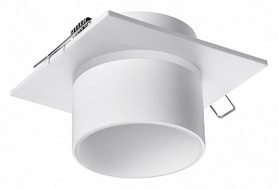 встраиваемый точечный светильник цилиндрический белый
