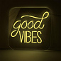 MLN002 Mullan неоновый акриловый светильник Good Vibes, 46 см, IP20 — фото 8