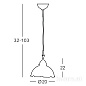 Kolarz NONNA 731.30.113 подвесной светильник состаренная латунь ø20cm высота 22cm мин. высота 32cm макс. высота 103cm 1 лампа e27