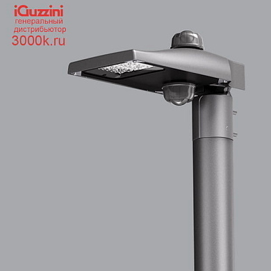 N451 Street iGuzzini Pole-mounted system - ST1 optic - Warm White - integrated DALI - Ø 42-76mm - Ta 50C - Zhaga Up/Down