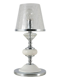 BETIS LG1 Crystal Lux Betis настольная лампа с конусным абажуром и прозрачным стеклянным основанием