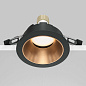 Share Maytoni встраиваемый светильник DL051-U-1BMG черный и матовое золото