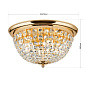 DLU 1840/47 gold Plafond Orion накладной хрустальный светильник — фото 6