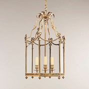 CL0289.BR.SE Drottningholm Lantern, Small, Brass, 3 Lights