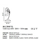 IDL Betulla 264/1L rovere striato V288/149/22 настольная лампа — фото 1