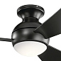 44" Sola Fan Satin Black люстра-вентилятор 330151SBK Kichler — фото 1