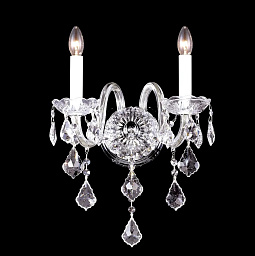 QUEEN AP2 Crystal Lux Queen двухрожковое настенное бра с подвесками из хрусталя