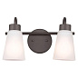 Erma 14" 2 Light Vanity Light Olde Bronze настенный светильник 55125OZ Kichler — фото 2