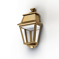 Avenue 2 N° 3; Clear glass Built-in LED 2700°K warm white 10W; Tinted lacquered brass