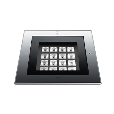 Грунтовый проходной светильник Simes Megazip квадратный Comfort S.8581