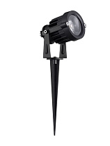 Sandy Black Aluminium LED 10Watt 220-240Volt 697Lm IP65 2700K D:6.5 H:11(+19 το spike) cm