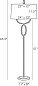 79805-443 Everley Floor Lamp Arteriors торшер