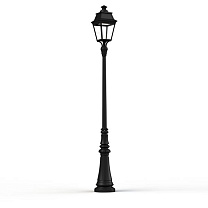 Avenue 3 N° 7; Clear glass Built-in LED 3000°K warm white 35W; Dark black