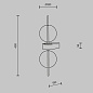 Настенный светильник Maytoni Double Moon 8W 950лм Черный MOD478WL-L8B3K — фото 10