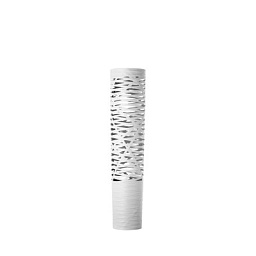 FN182004_10 Foscarini Tress люстра цилиндрическая с ажурным корпусом белого цвета