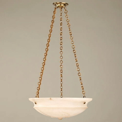 CL0029 Dyrham Alabaster Bowl Ceiling Light подвесной светильник Vaughan