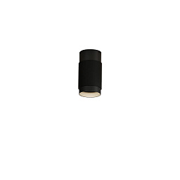 P3989000NN ACB Iluminacion Lux потолочный светильник цилиндрической формы, чёрный глянцевый корпус, IP20