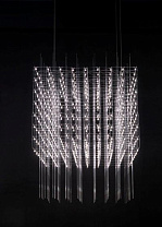 UNIVERSE SQUARE SUSPENSION 100, LED, BRASS