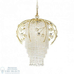 7026/1 MM lampadari Balloon_cl люстра с плафоном из хрустальных подвесок в форме водопада