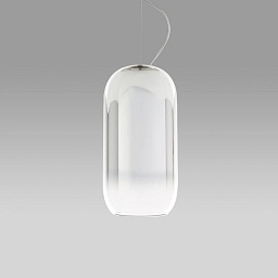 1405010A Artemide Gople подвесной светильник с овальным стеклянным плафоном прозрачного цвета