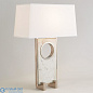 Passageway Table Lamp-Shiny Nickel-Wide Global Views настольная лампа