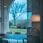 FN026001EH_14D Foscarini Lumiere TL 30th grande большая дизайнерская настольная лампа шампань; стекло — фото 3