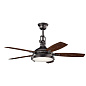 52" Hatteras Bay Fan Anvil Iron люстра-вентилятор 310018AVI Kichler — фото 2