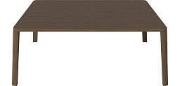 03-114-40_00004 Bolia Graceful кофейный столик 110×110 см с гладкой поверхностью и низкими ножками
