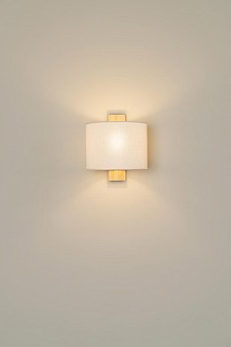 Настенный светильник Milan Iluminacion Linood 22, ясень, белый абажур