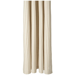 1104263977 Ferm Living Chambray душевая шторка из ткани с вертикальными полосами в песочном и белом цветах