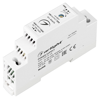 034674 Arlight блок питания ARV-DR15-48 (48V, 0.32A, 15W)