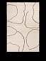 Джутовый ковер Gesso Ferm Living 1104271101 молочно-белый и темно-инжирный — фото 1