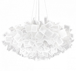 10231/780 White Loft It Clizia подвесной светильник с плафоном из белых складок