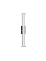 Triac Dimmable Matt Black Metal, Satin Nickel & Clear Acrylic LED 7 Watt 220-240 Volt 516Lm IP44 2700K L:46 W:9.1 H:4.6 cm