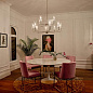 Kimrose 12 Light Chandelier with Clear Fluted Glass Polished Nickel and Satin Nickel люстра 52412PN Kichler — фото 1
