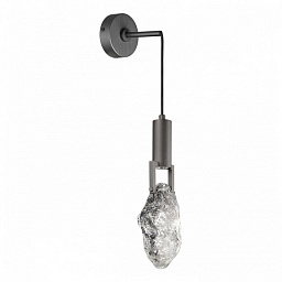6695/5WL Odeon Light Lia настенное бра с плафоном в форме капли черного оттенка