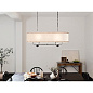 Heddle 8 Light Linear Chandelier Beech and Anvil Iron люстра 52467AVI Kichler — фото 3