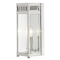HL7-S-PC Elstead Holborn настенный светильник фонарь с одним источником света и прозрачным стеклянным корпусом