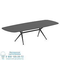 EXES СТОЛ 300X120CM АЛЮМИНИЕВЫЕ НОЖКИ АНТРАЦИТ - СТОЛЕШНИЦА СТОЛА КЕРАМИЧЕСКАЯ ЧЕРНАЯ Royal Botania