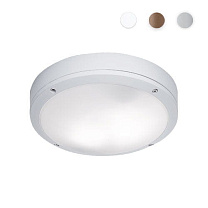 Ceiling lamp White Round Leros