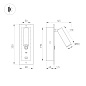 046880 Arlight Светильник SP-BED-CHARGE-BUILT-S80x230-3W Warm3000 (BK, 20 deg, 230V, USB-A, USB-C) — фото 1