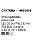 9960615 CANTONA Novaluce светильник LED G9 3x5W 230V IP20