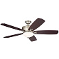 56" Crescent 5 Blade LED Indoor Ceiling Fan Brushed Nickel люстра-вентилятор 300325NI Kichler — фото 3