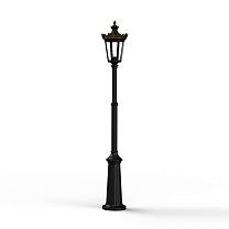 Louvre N° 9; one-piece clear glass E27 105W; Dark black