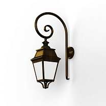 Avenue 3 N° 3; Opal PMMA Built-in LED 3000°K warm white 35W; Gold patina