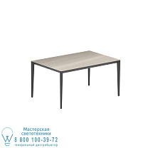 СТОЛ U-NITE 150X100CM АНТРАЦИТОВЫЙ С КЕРАМИЧЕСКОЙ СТОЛЕШНИЦЕЙ СЕРО-СЕРЫЙ Royal Botania